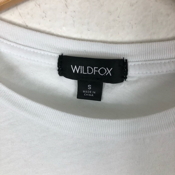 Wildfox Rainbow Coast Keke Clean White SZ S Beach Tropical Palm Tree Love Pride - Picture 4 of 7